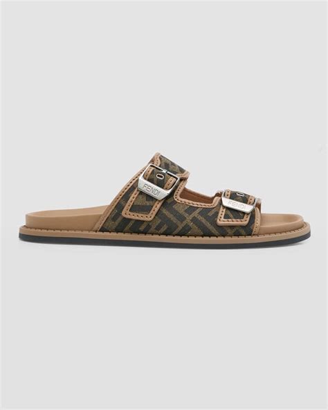 sandale fendi homme|Fendi Men's FF Jacquard Slide Sandals .